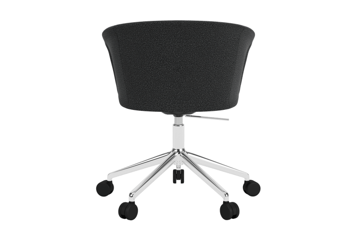 Sedia da ufficio Kendo Swivel con 5 ruote, Graphite-polished aluminium Hem