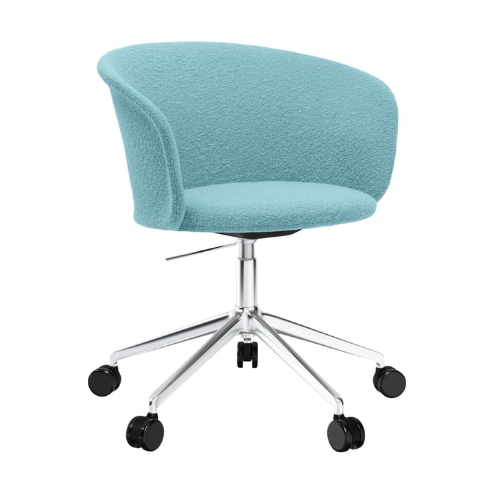 Sedia da ufficio Kendo Swivel con 5 ruote - Icicle-polished aluminium - Hem