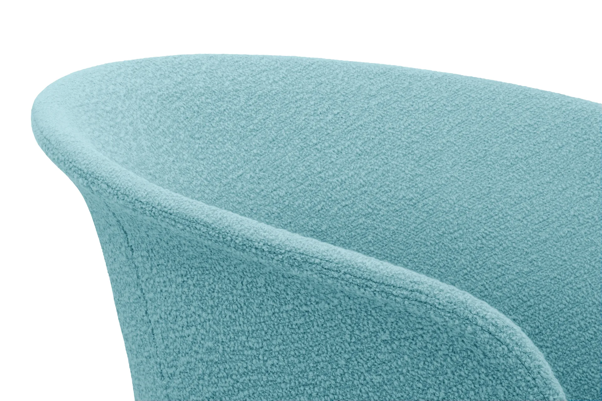 Sedia da ufficio Kendo Swivel con 5 ruote, Icicle-polished aluminium Hem