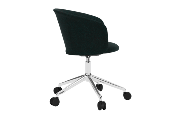Sedia da ufficio Kendo Swivel con 5 ruote - Pine-polished aluminium - Hem