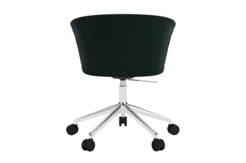 Sedia da ufficio Kendo Swivel con 5 ruote - Pine-polished aluminium - Hem