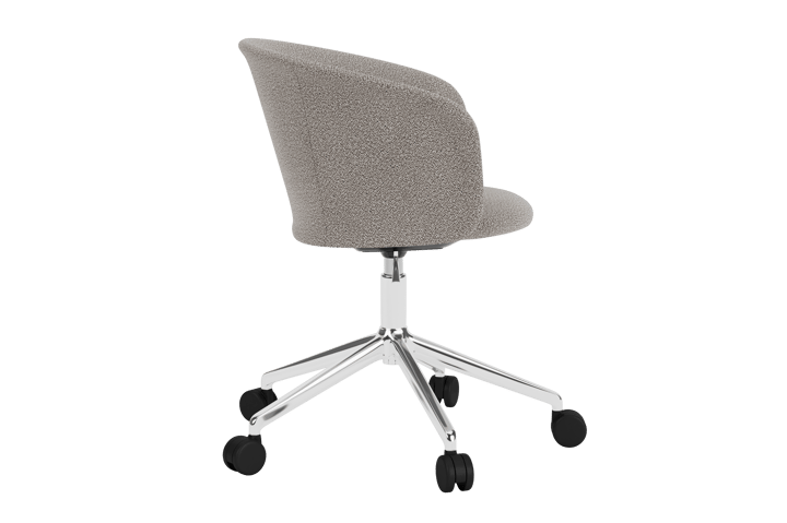 Sedia da ufficio Kendo Swivel con 5 ruote, Porcelain-polished aluminium Hem