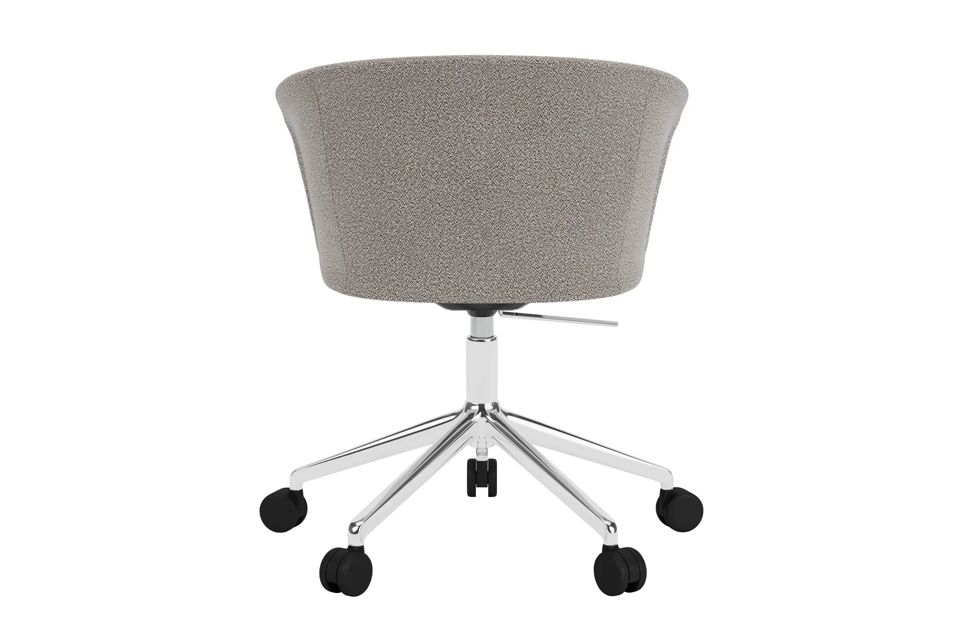 Sedia da ufficio Kendo Swivel con 5 ruote, Porcelain-polished aluminium Hem