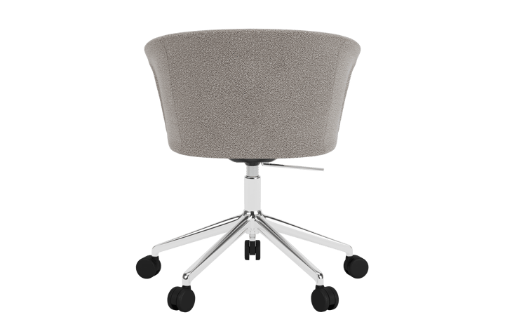 Sedia da ufficio Kendo Swivel con 5 ruote, Porcelain-polished aluminium Hem