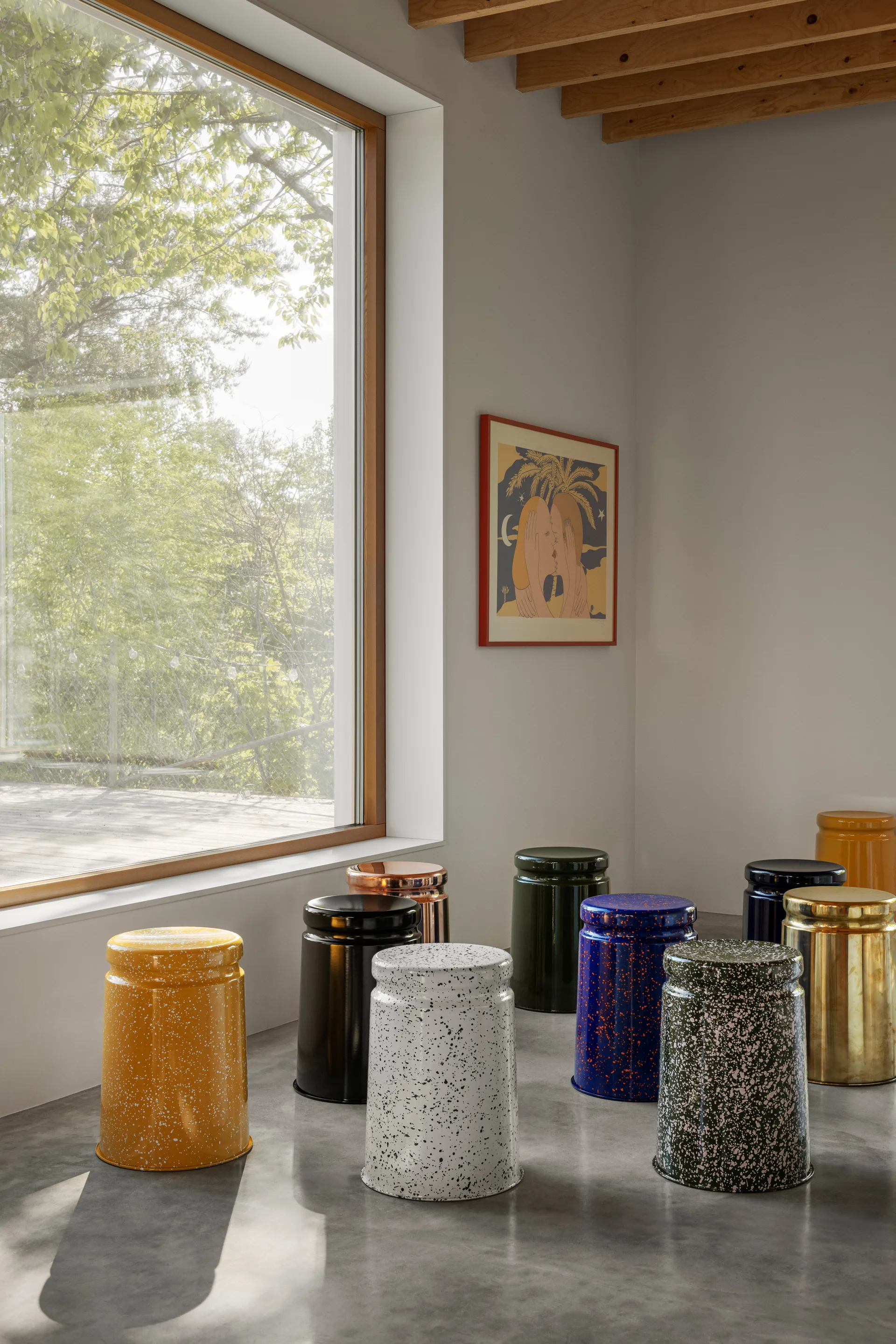 Sgabello Last Ø32x44 cm, Black Hem