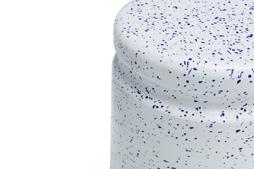 Sgabello Last Ø32x44 cm - White-blue splatter - Hem