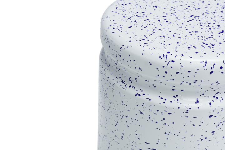 Sgabello Last Ø32x44 cm, White-blue splatter Hem