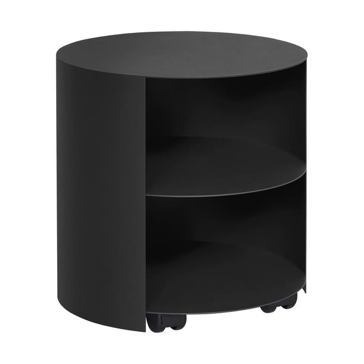 Tavolino Hide Ø38x41 cm - Jet black textured - Hem
