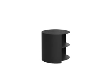 Tavolino Hide Ø38x41 cm - Jet black textured - Hem