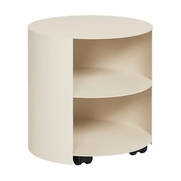 Tavolino Hide Ø38x41 cm - Light ivory textured - Hem