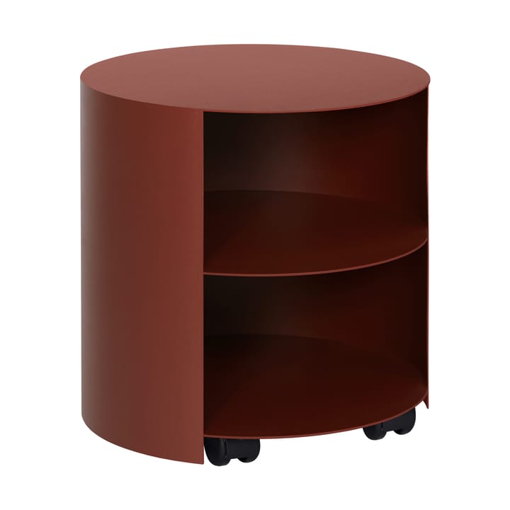 Tavolino Hide Ø38x41 cm - Red brown textured - Hem