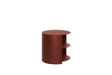 Tavolino Hide Ø38x41 cm - Red brown textured - Hem