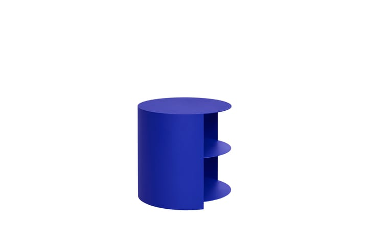Tavolino Hide Ø38x41 cm, Ultramarine blue textured Hem