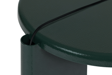 Tavolino Lolly 56 cm - Black green gloss - Hem