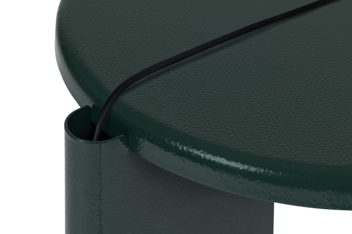 Tavolino Lolly 56 cm, Black green gloss Hem
