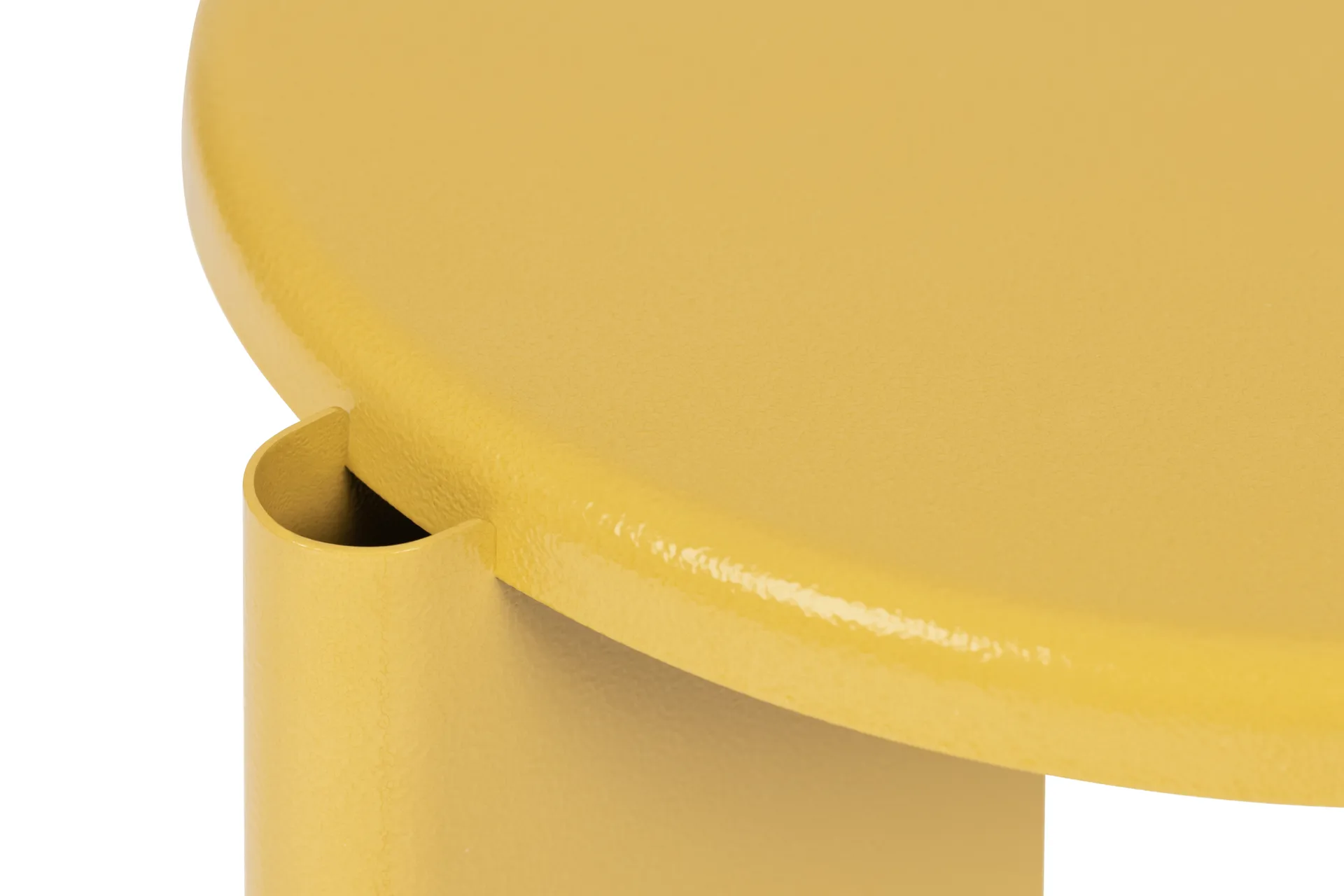 Tavolino Lolly 56 cm, Ochre yellow gloss Hem
