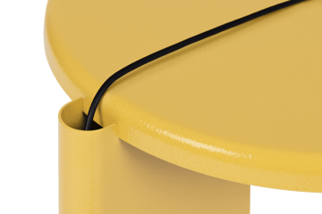 Tavolino Lolly 56 cm - Ochre yellow gloss - Hem