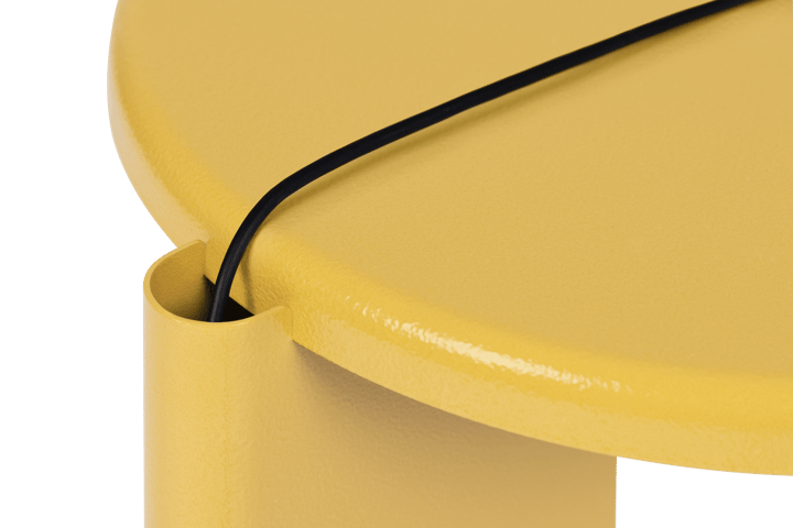 Tavolino Lolly 56 cm, Ochre yellow gloss Hem