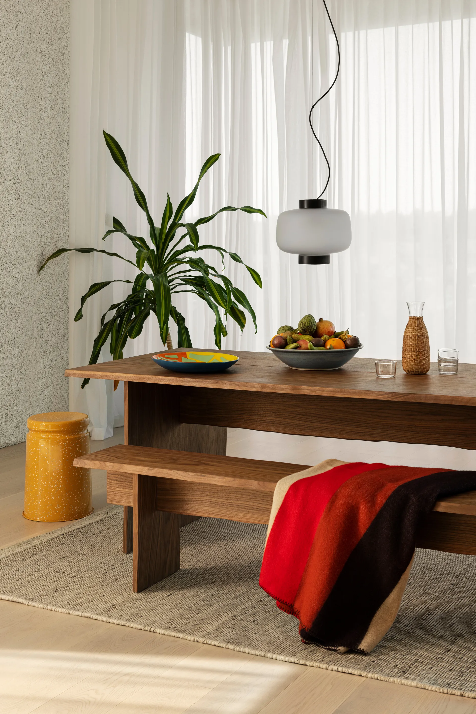 Tavolo da pranzo Bookmatch 220 cm, Noce Hem