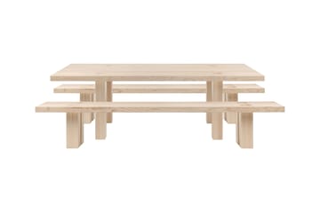 Tavolo da pranzo Max con panche 250 cm - Frassino - Hem