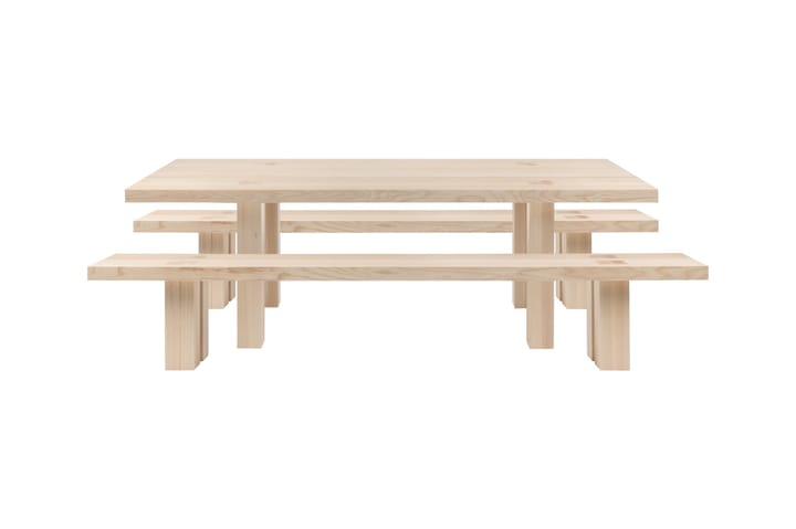 Tavolo da pranzo Max con panche 250 cm, Frassino Hem