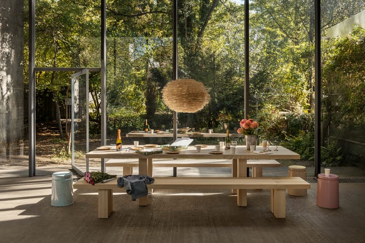 Tavolo da pranzo Max con panche 250 cm, Frassino Hem
