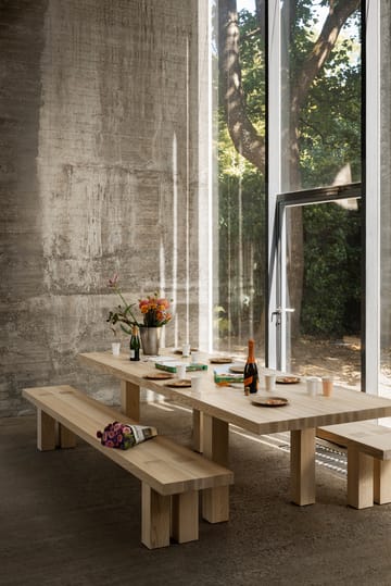 Tavolo da pranzo Max con panche 250 cm - Frassino - Hem