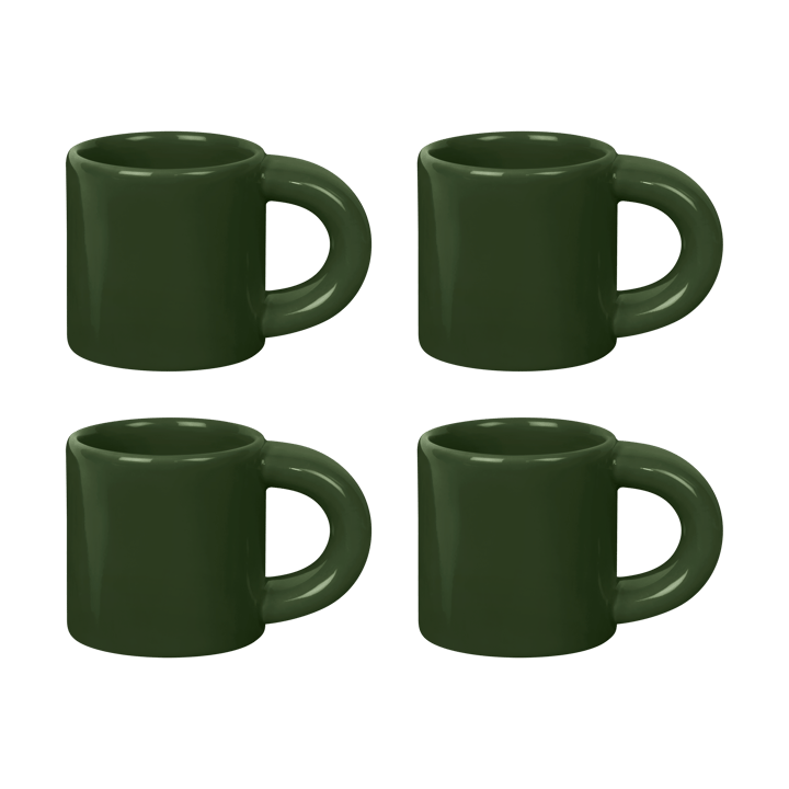 Tazzina da espresso Bronto 10 cl confezione da 4 - Green - Hem
