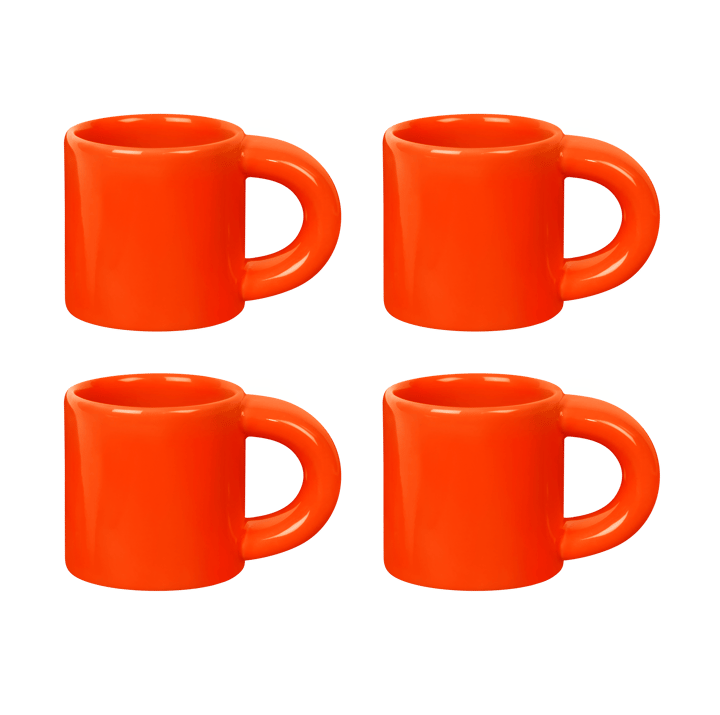 Tazzina da espresso Bronto 10 cl confezione da 4 - Orange - Hem