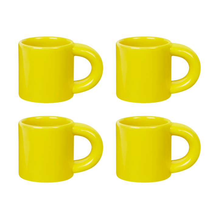 Tazzina da espresso Bronto 10 cl confezione da 4 - Yellow - Hem