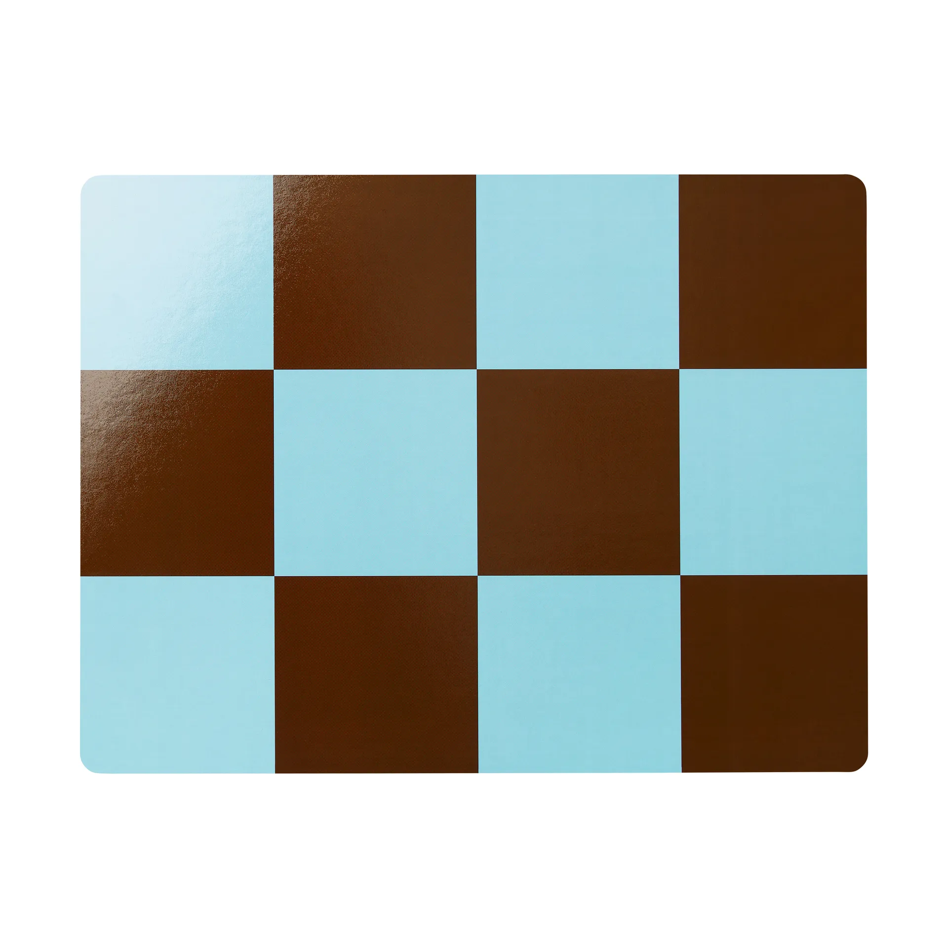 Tovaglietta Check 30x40 cm 2 pezzi, Light blue-chocolate Hem