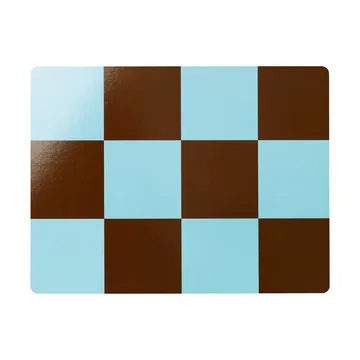 Tovaglietta Check 30x40 cm 2 pezzi - Light blue-chocolate - Hem