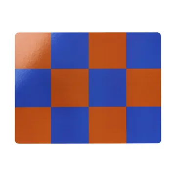 Tovaglietta Check 30x40 cm 2 pezzi - Terracotta-cobalt - Hem