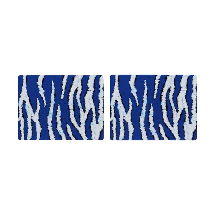 Tovaglietta Monster 30x40 cm 2 pezzi - Ultramarine blue-white - Hem