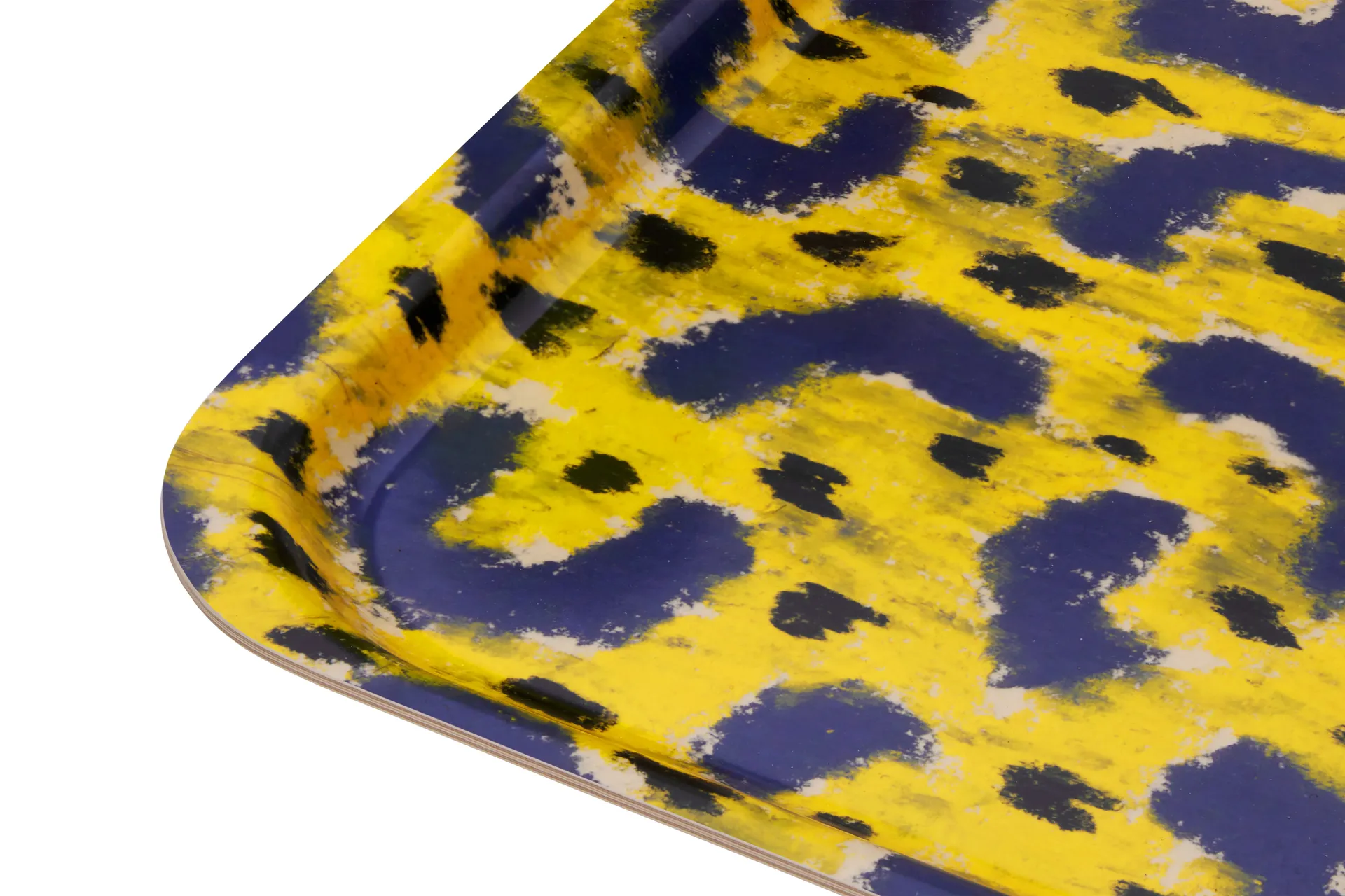 Vassoio Monster Medium 37x53 cm, Ochre yellow-grey-black Hem