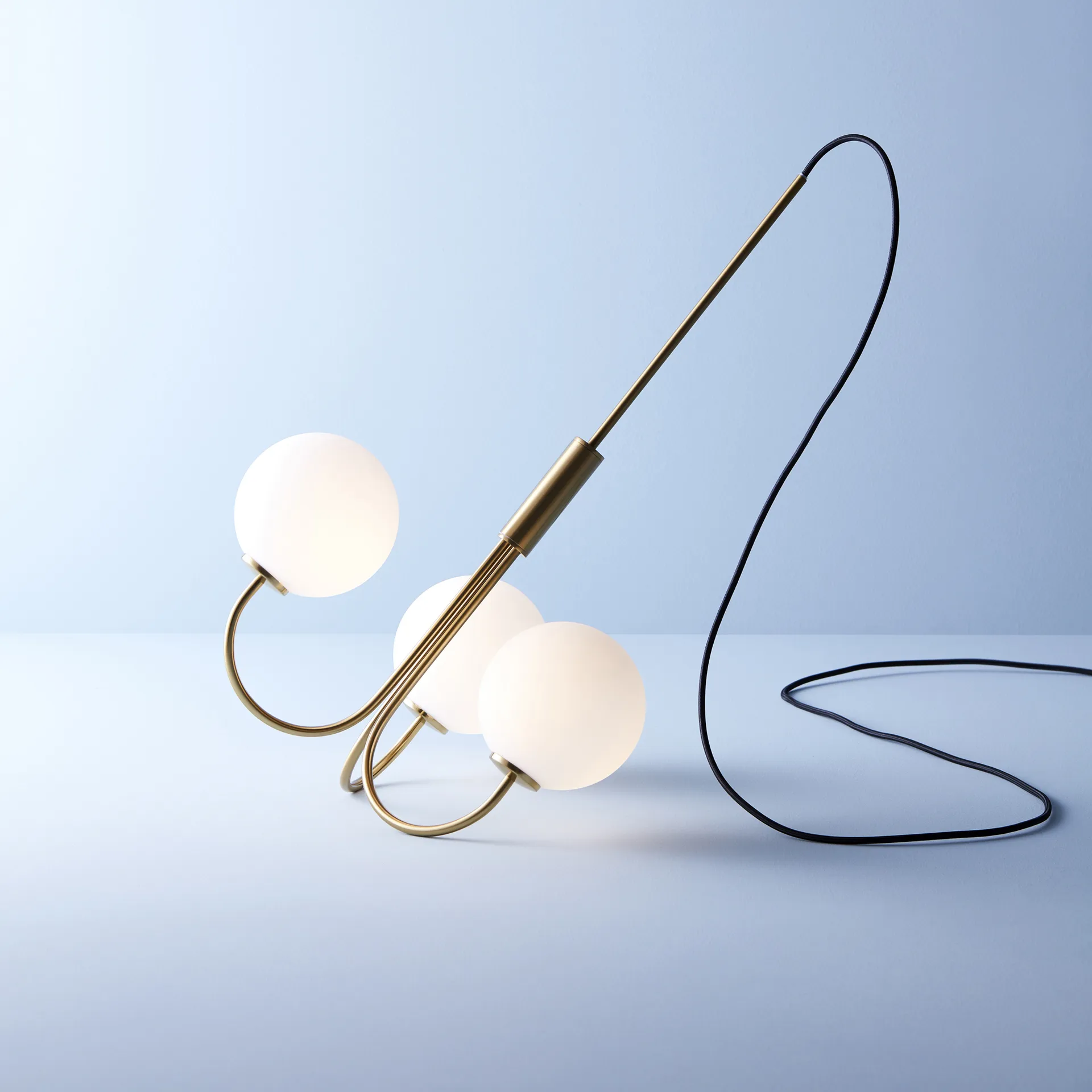 Candeliere Ballon, ottone Herstal