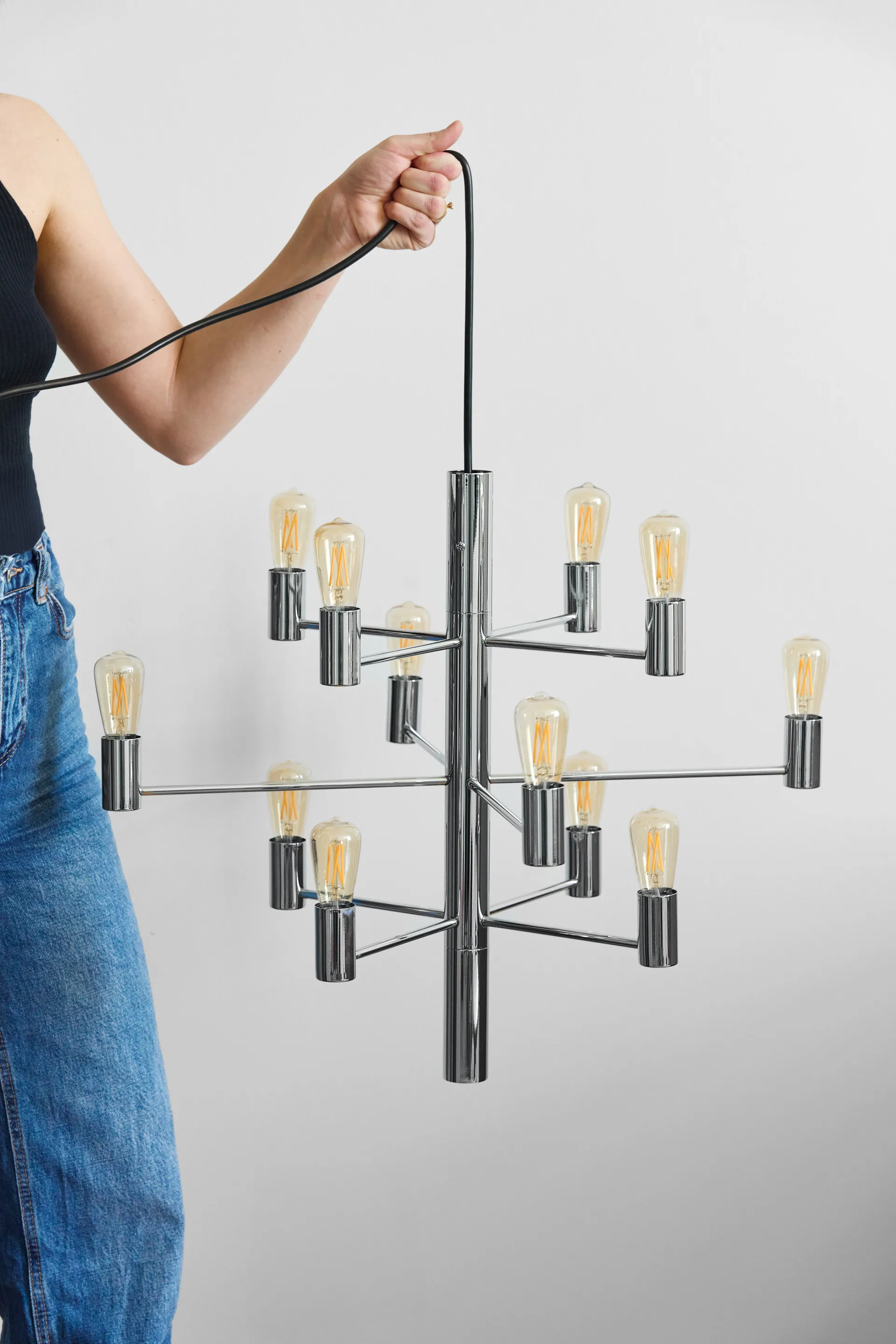 Candeliere Manola 12, cromo Herstal