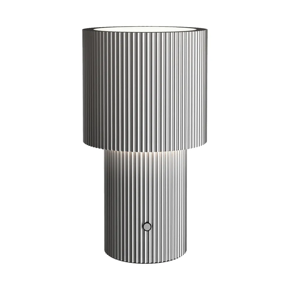 Iluma lampada da tavolo portatile, Argento Herstal