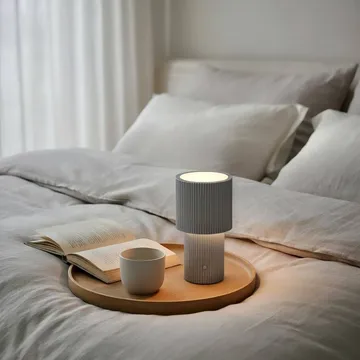 Iluma lampada da tavolo portatile - Argento - Herstal