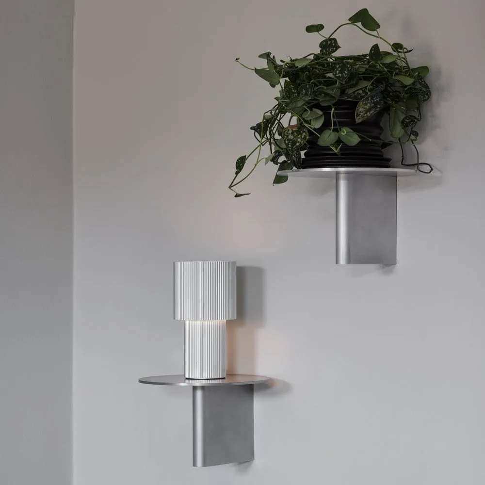 Iluma lampada da tavolo portatile, Argento Herstal