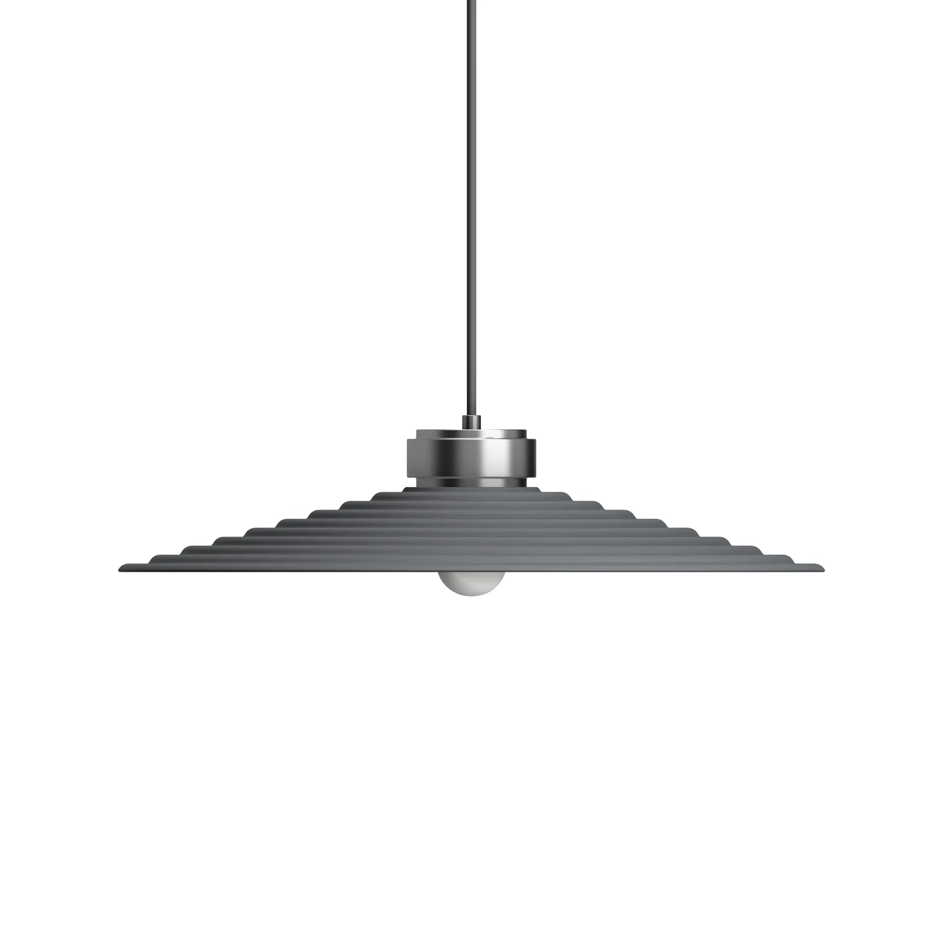 Lampada a sospensione Sound grande, Grafite Herstal
