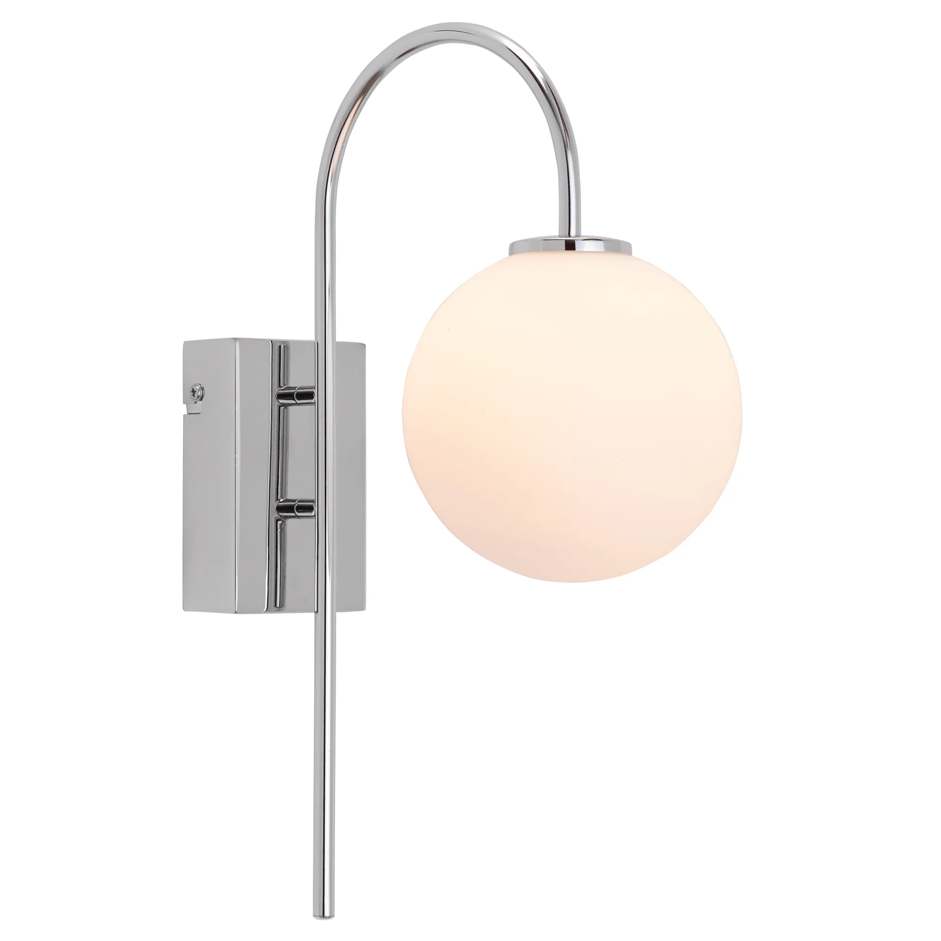 Lampada da parete Ballon, cromo Herstal
