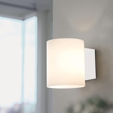 Lampada da parete piccola Evoke - bianco - vetro bianco - Herstal