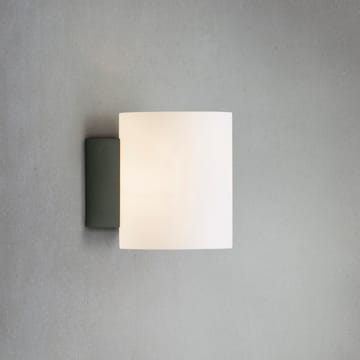Lampada da parete piccola Evoke - grigio antracite-vetro bianco  - Herstal