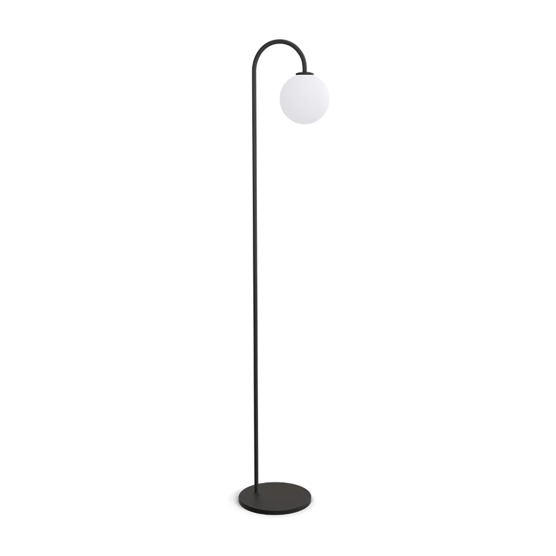 Lampada da pavimento Ballon 137 cm, Nero Herstal