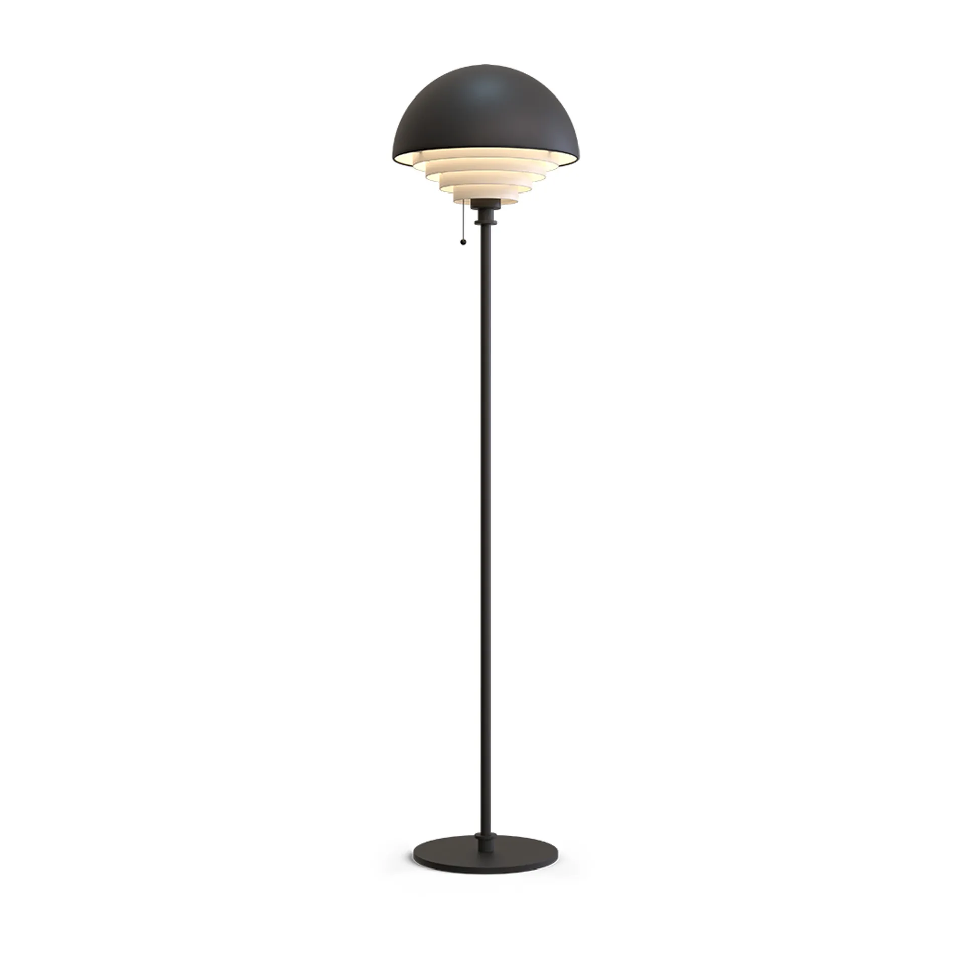 Lampada da pavimento Motown 150 cm, Nero Herstal