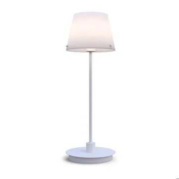 Lampada da tavolo Gil il Grande - Vetro opalino bianco - Herstal