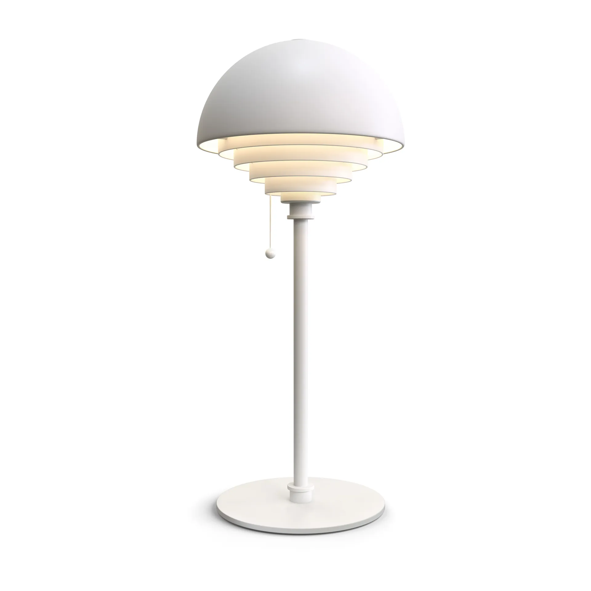 Lampada da tavolo Motown, Bianco, bianco Herstal