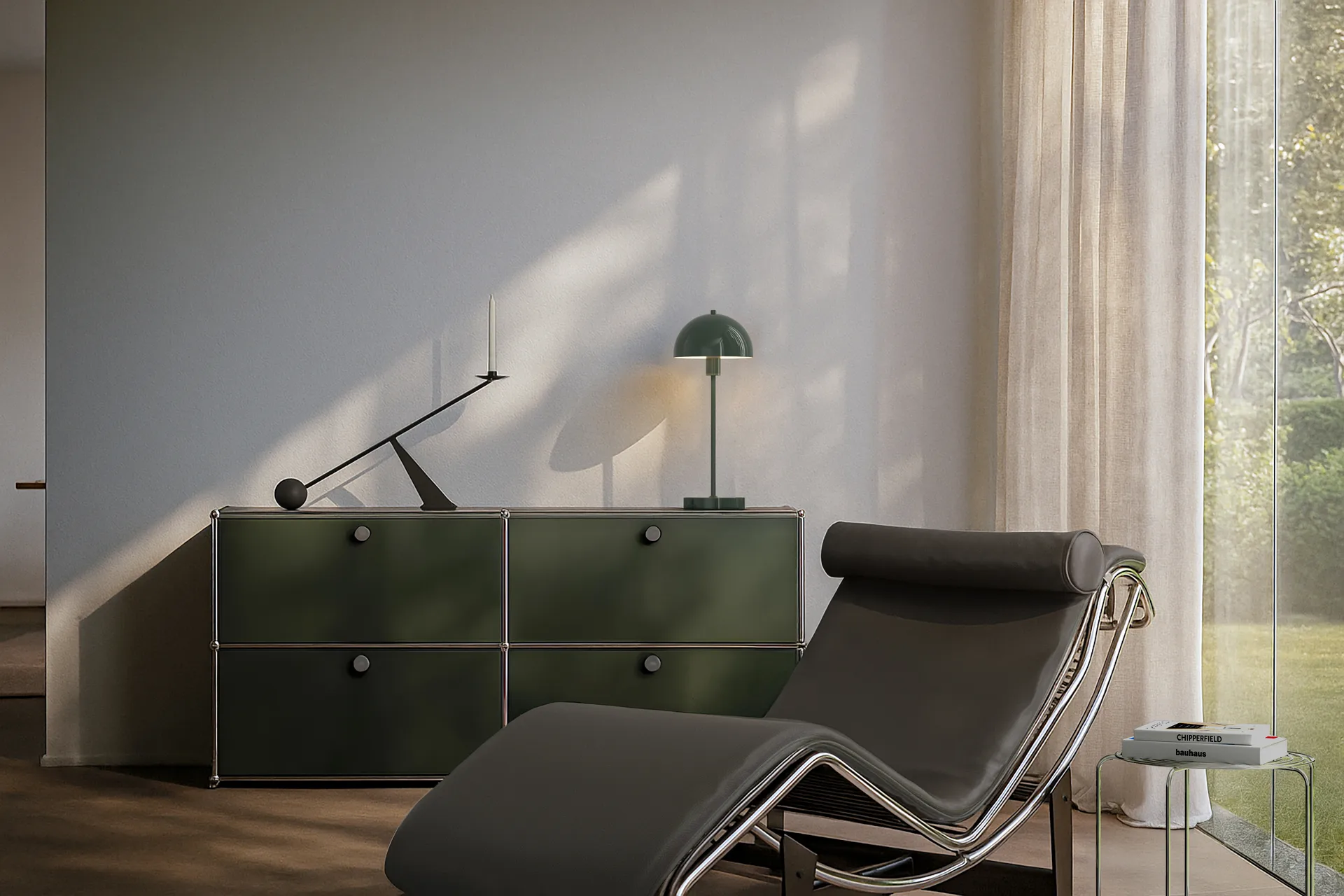 Lampada da tavolo Vienda, Oak leaf green Herstal