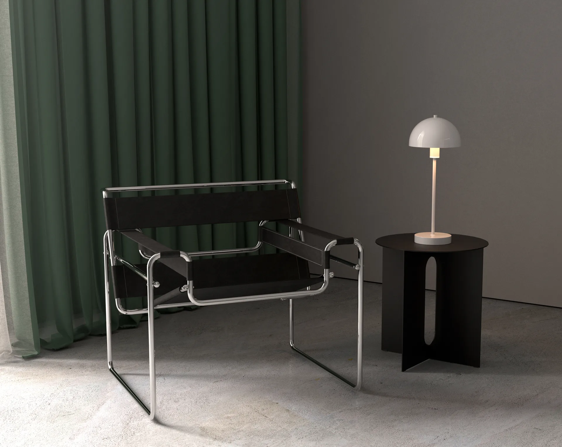 Lampada da tavolo Vienda, Putty grey Herstal